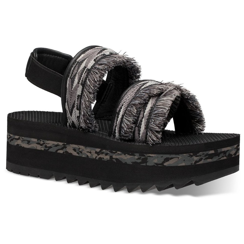 Teva W Flatform Ceres Sandals Double Diamond Black